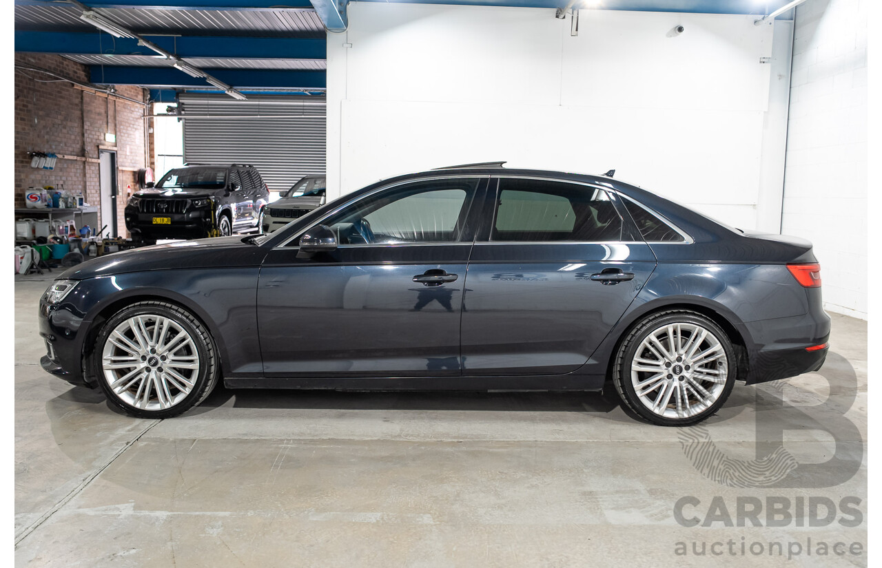 04/2016 Audi A4 2.0 TFSI Quattro S TRONIC SPT F4 (B9) 4D Sedan Moonshine Blue Metallic Turbo 2.0L