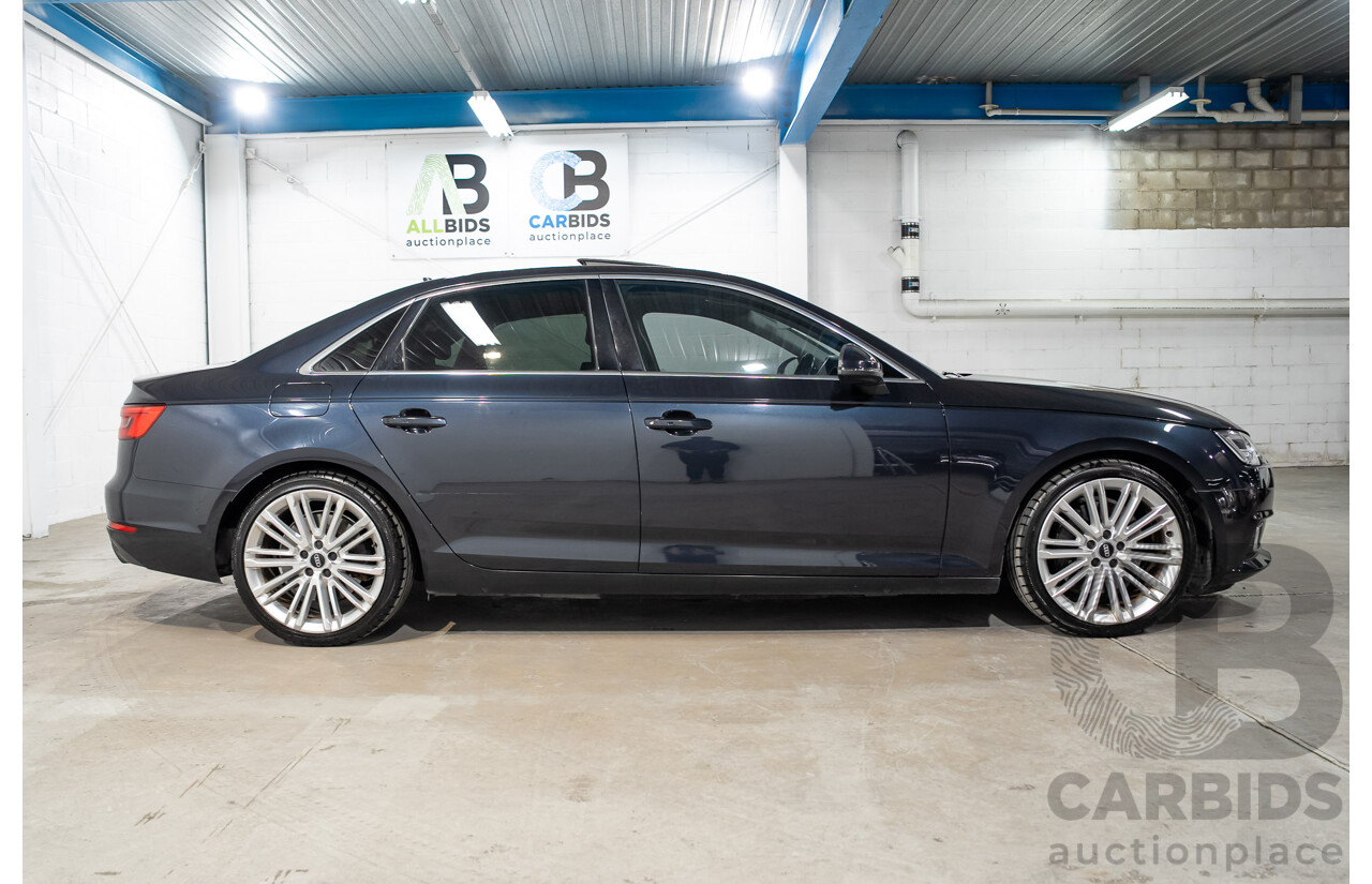 04/2016 Audi A4 2.0 TFSI Quattro S TRONIC SPT F4 (B9) 4D Sedan Moonshine Blue Metallic Turbo 2.0L
