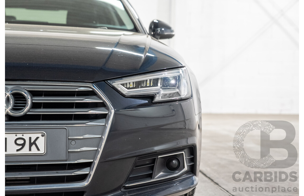 04/2016 Audi A4 2.0 TFSI Quattro S TRONIC SPT F4 (B9) 4D Sedan Moonshine Blue Metallic Turbo 2.0L