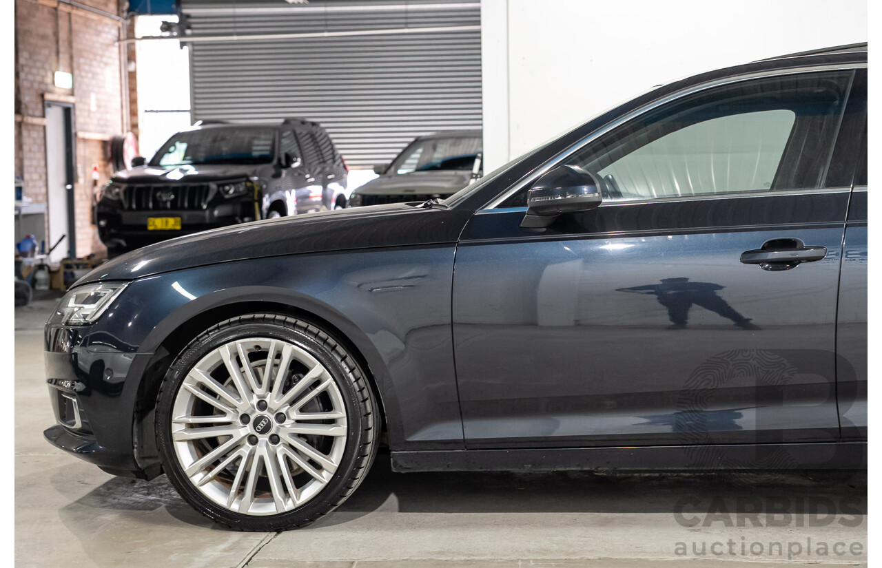 04/2016 Audi A4 2.0 TFSI Quattro S TRONIC SPT F4 (B9) 4D Sedan Moonshine Blue Metallic Turbo 2.0L