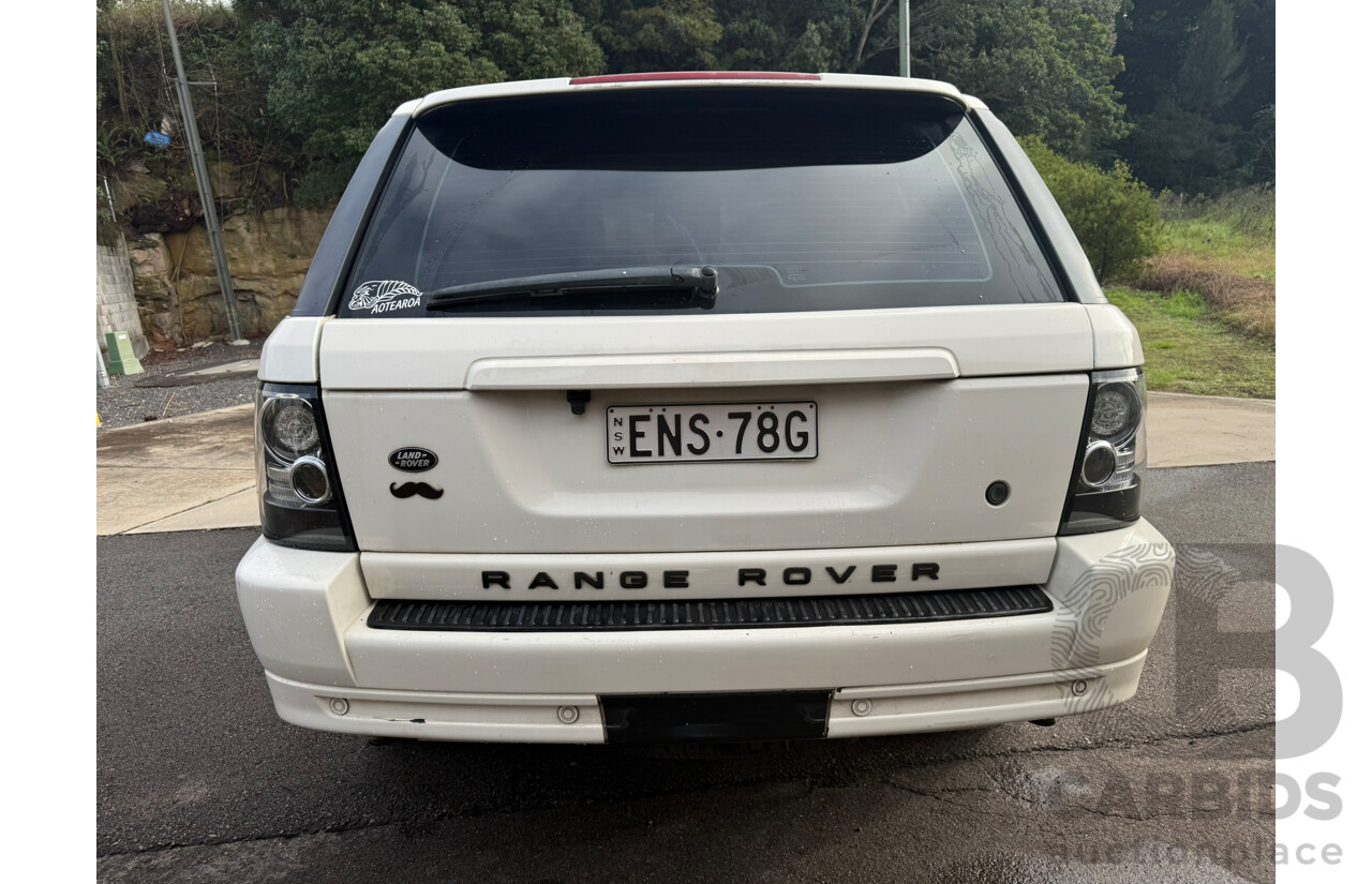 10/2008 Range Rover SPORT 2.7 Diesel Turbo V6 4WD MY08 4d Wagon Alaska White Turbo Diesel 2.7L