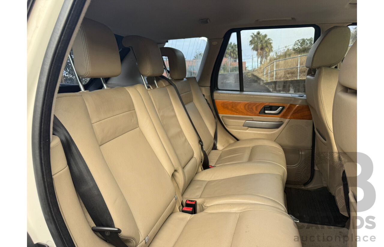 10/2008 Range Rover SPORT 2.7 Diesel Turbo V6 4WD MY08 4d Wagon Alaska White Turbo Diesel 2.7L