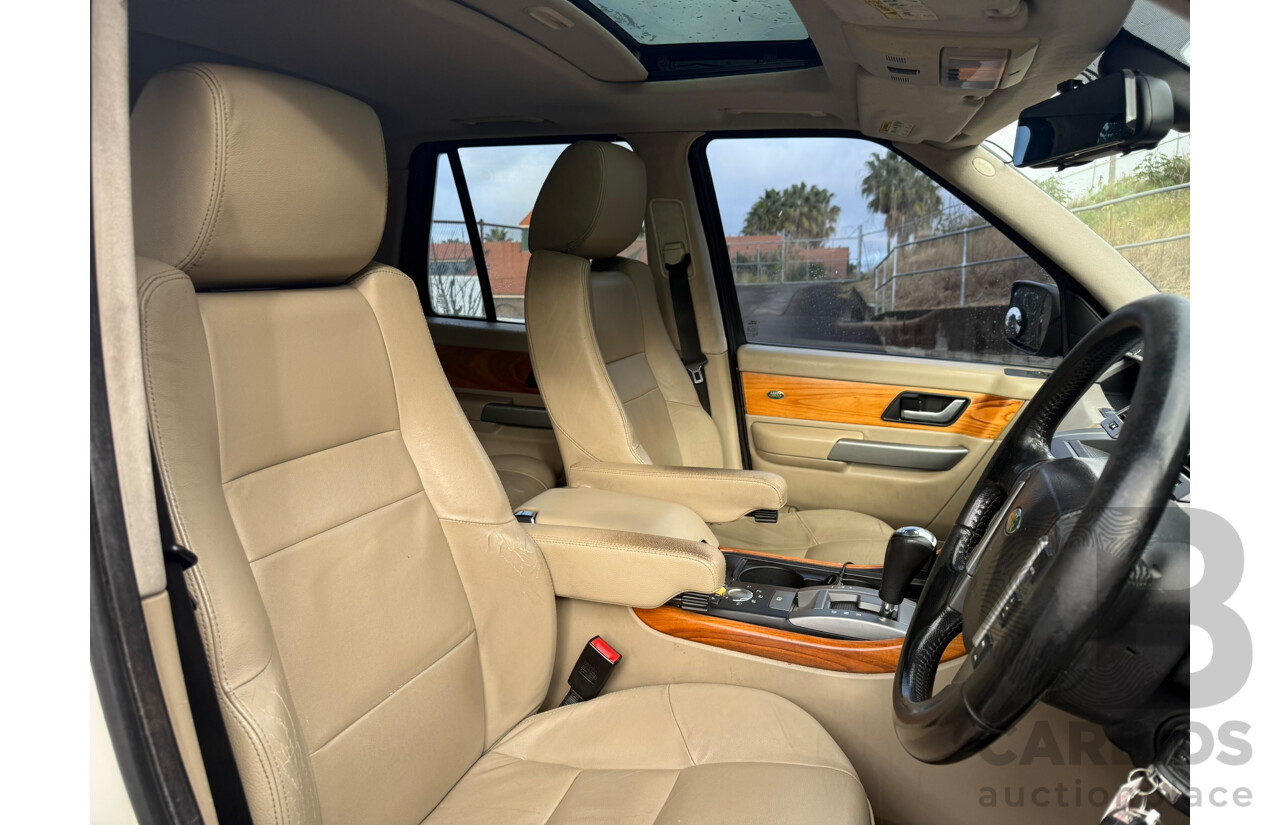 10/2008 Range Rover SPORT 2.7 Diesel Turbo V6 4WD MY08 4d Wagon Alaska White Turbo Diesel 2.7L