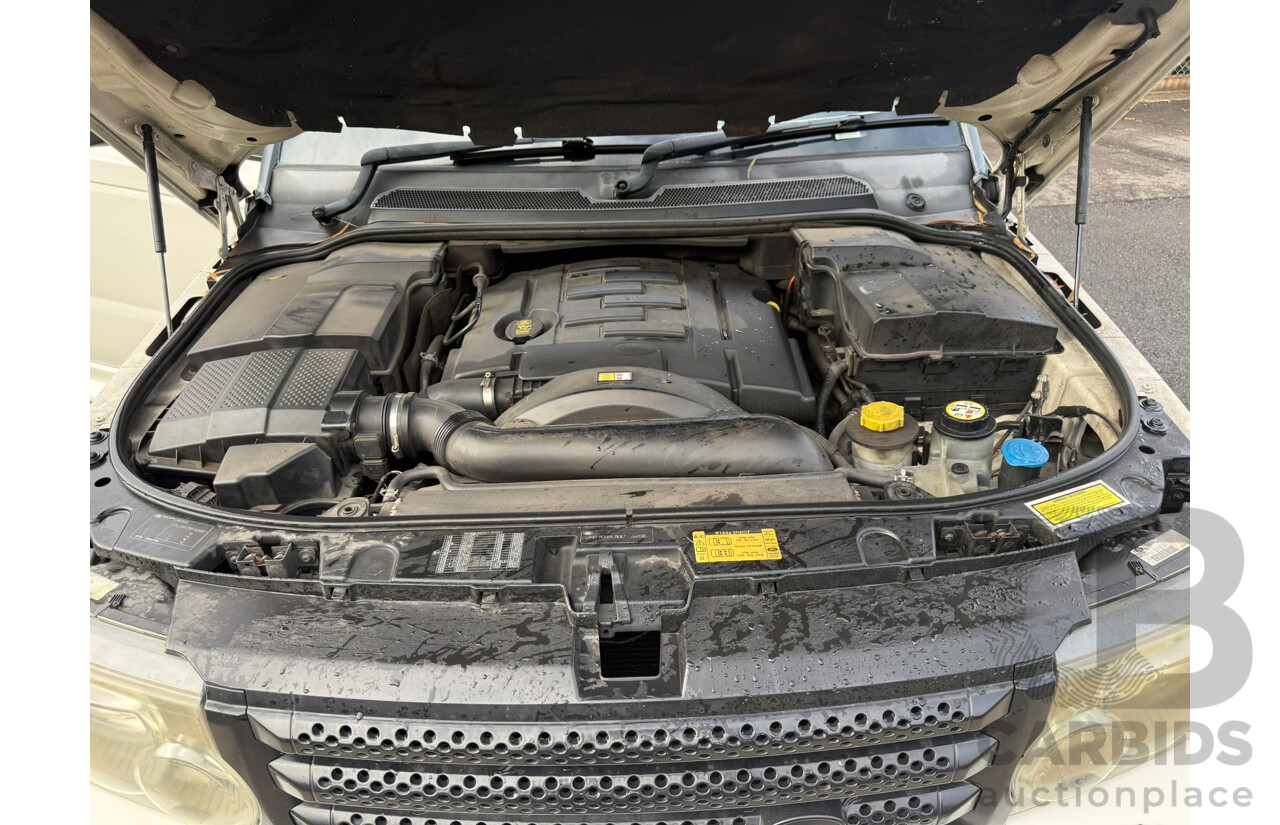 10/2008 Range Rover SPORT 2.7 Diesel Turbo V6 4WD MY08 4d Wagon Alaska White Turbo Diesel 2.7L