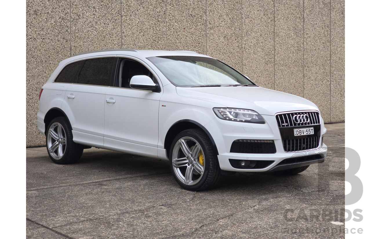 04/2014 Audi Q7 3.0 TDI Quattro (AWD) MY14 4d Wagon White Turbo Diesel 3.0L