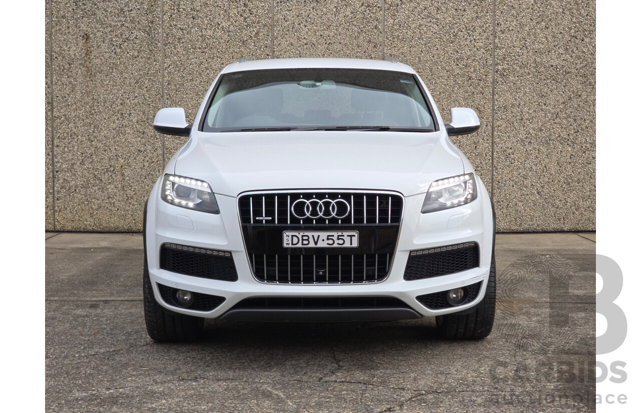 04/2014 Audi Q7 3.0 TDI Quattro (AWD) MY14 4d Wagon White Turbo Diesel 3.0L