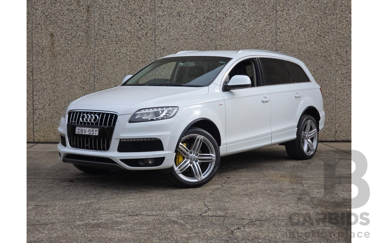 04/2014 Audi Q7 3.0 TDI Quattro (AWD) MY14 4d Wagon White Turbo Diesel 3.0L