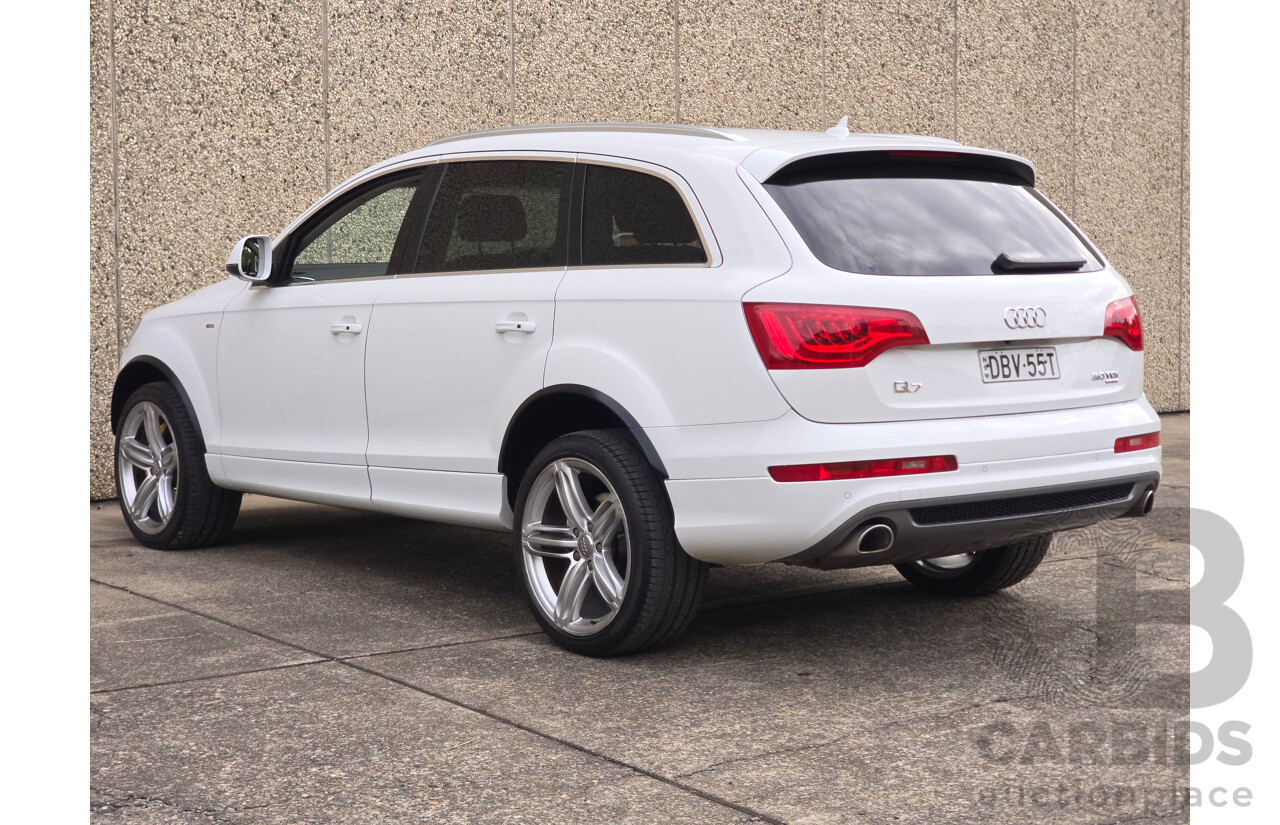 04/2014 Audi Q7 3.0 TDI Quattro (AWD) MY14 4d Wagon White Turbo Diesel 3.0L