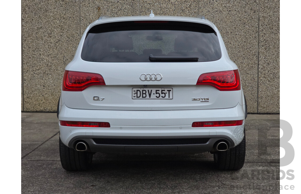 04/2014 Audi Q7 3.0 TDI Quattro (AWD) MY14 4d Wagon White Turbo Diesel 3.0L