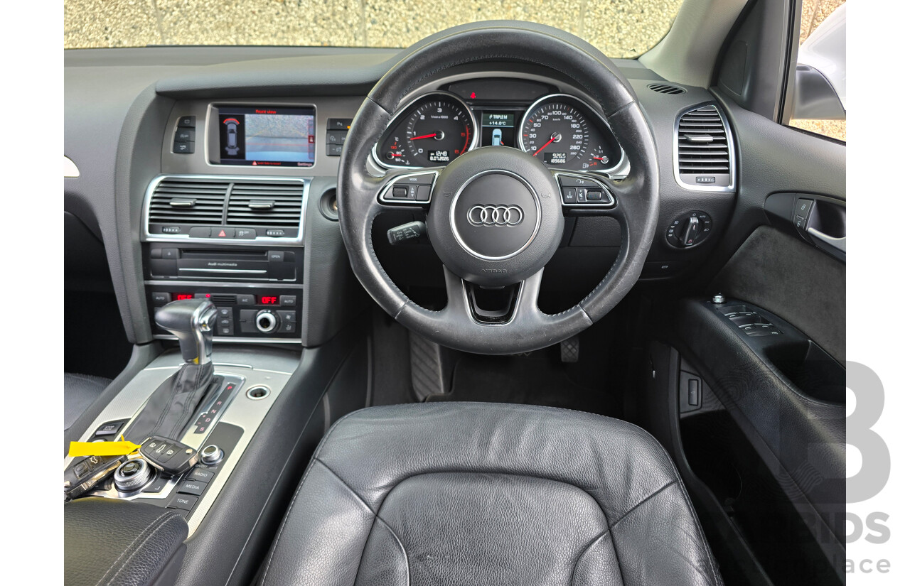 04/2014 Audi Q7 3.0 TDI Quattro (AWD) MY14 4d Wagon White Turbo Diesel 3.0L