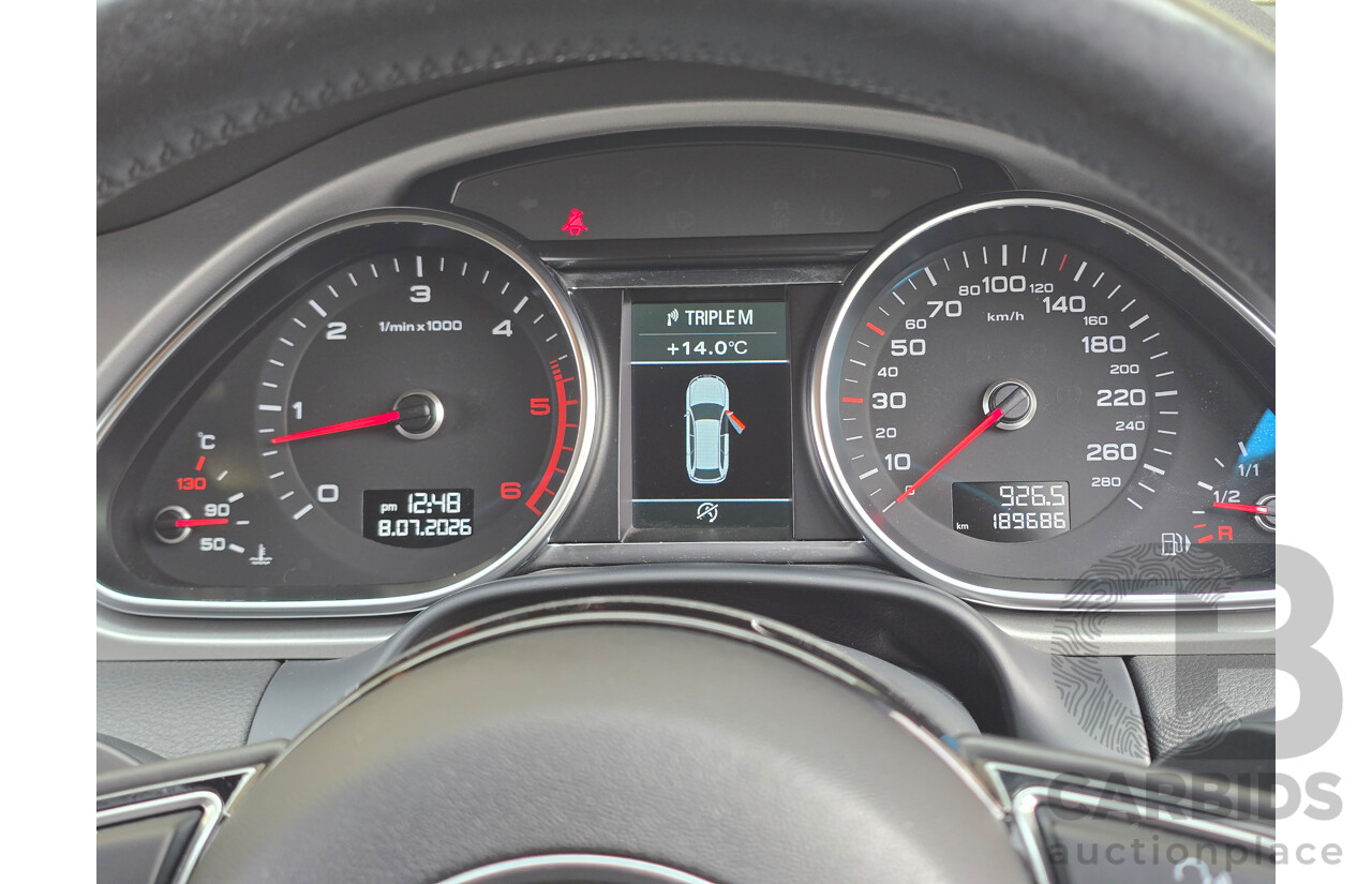 04/2014 Audi Q7 3.0 TDI Quattro (AWD) MY14 4d Wagon White Turbo Diesel 3.0L