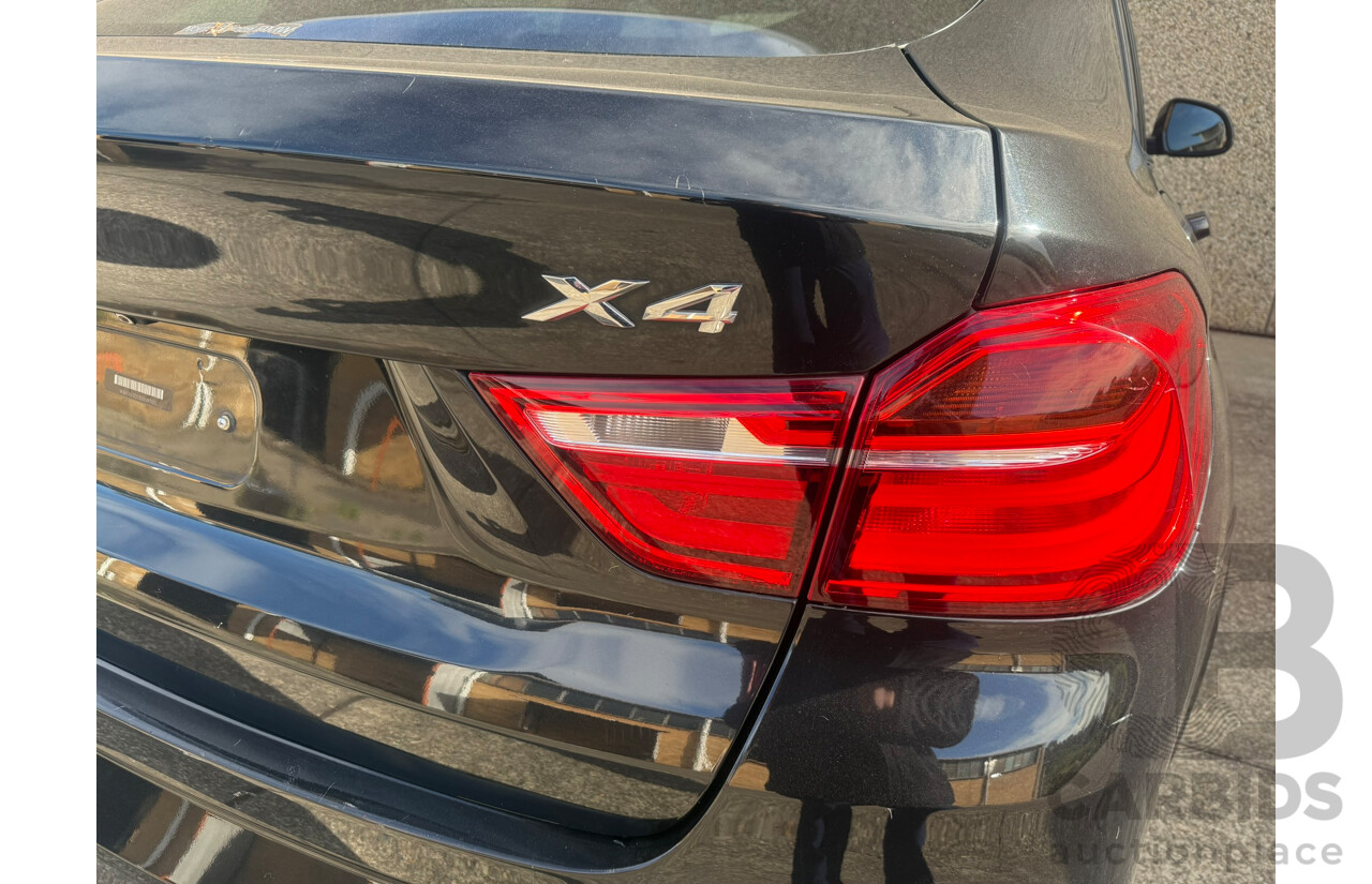 5/2015 BMW X4 xDrive 30d (AWD) F26 MY15 5d Coupe Black Turbo Diesel 3.0L
