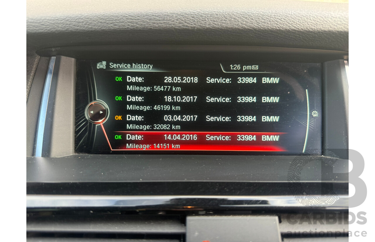 5/2015 BMW X4 xDrive 30d (AWD) F26 MY15 5d Coupe Black Turbo Diesel 3.0L