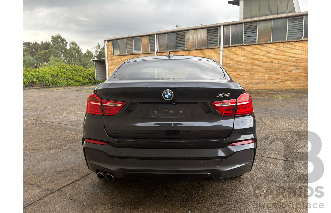 05/2015 BMW X4 xDrive 30d (AWD) F26 MY15 5d Coupe Black Turbo Diesel 3.0L