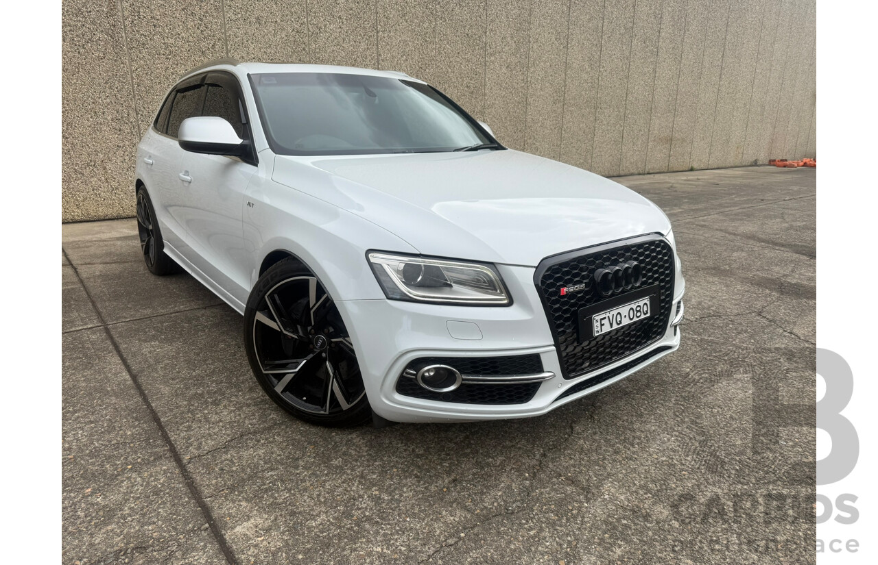 1/2014 Audi SQ5 3.0 TDI Quattro (AWD) 8R 5d Wagon White Twin Turbo Diesel 3.0L