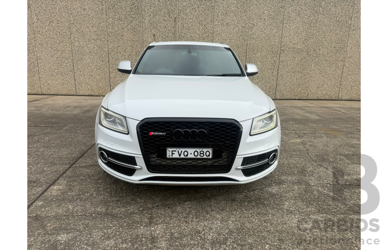 1/2014 Audi SQ5 3.0 TDI Quattro (AWD) 8R 5d Wagon White Twin Turbo Diesel 3.0L