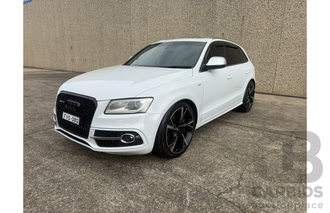 1/2014 Audi SQ5 3.0 TDI Quattro (AWD) 8R 5d Wagon White Twin Turbo Diesel 3.0L