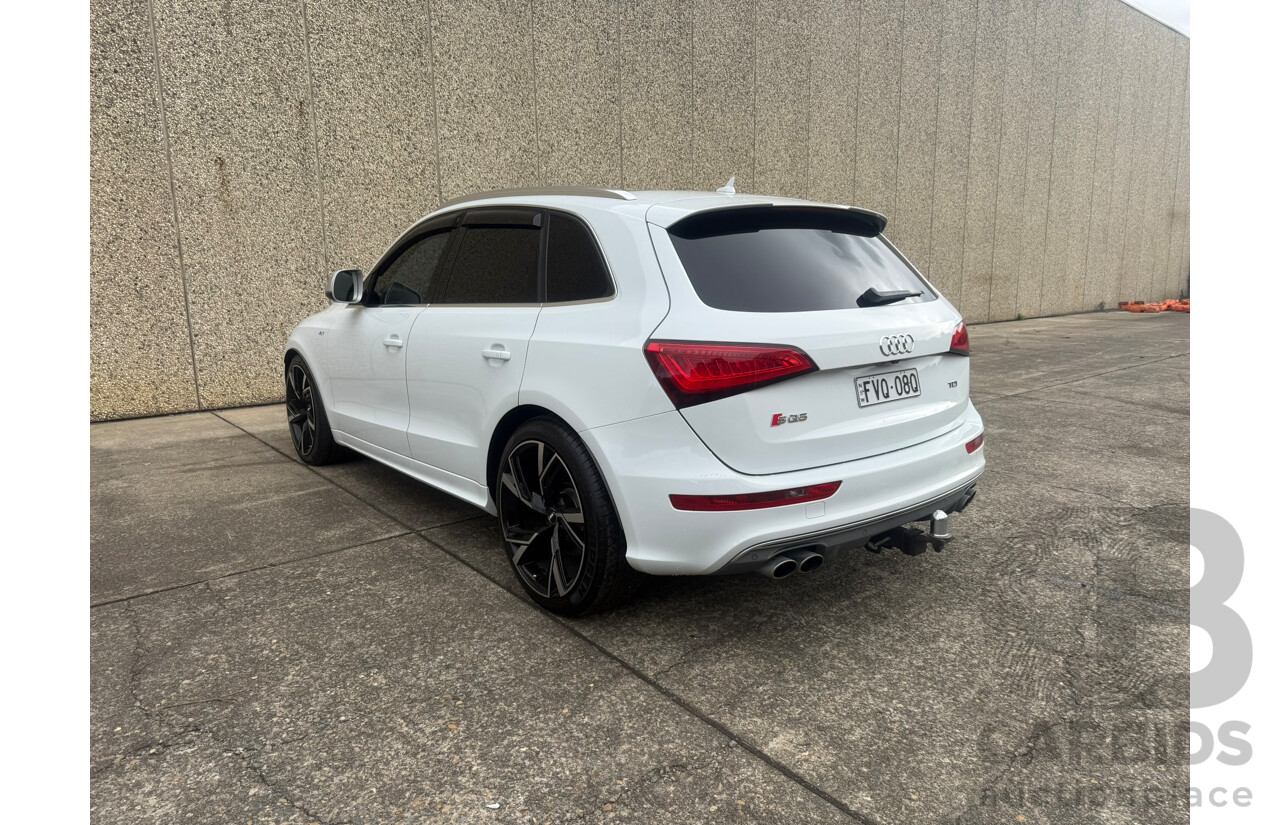 1/2014 Audi SQ5 3.0 TDI Quattro (AWD) 8R 5d Wagon White Twin Turbo Diesel 3.0L