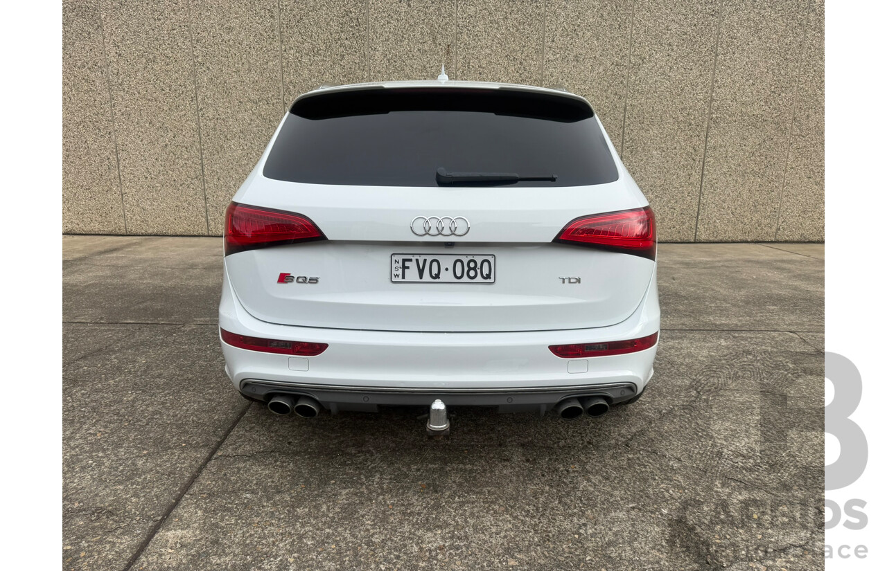 1/2014 Audi SQ5 3.0 TDI Quattro (AWD) 8R 5d Wagon White Twin Turbo Diesel 3.0L