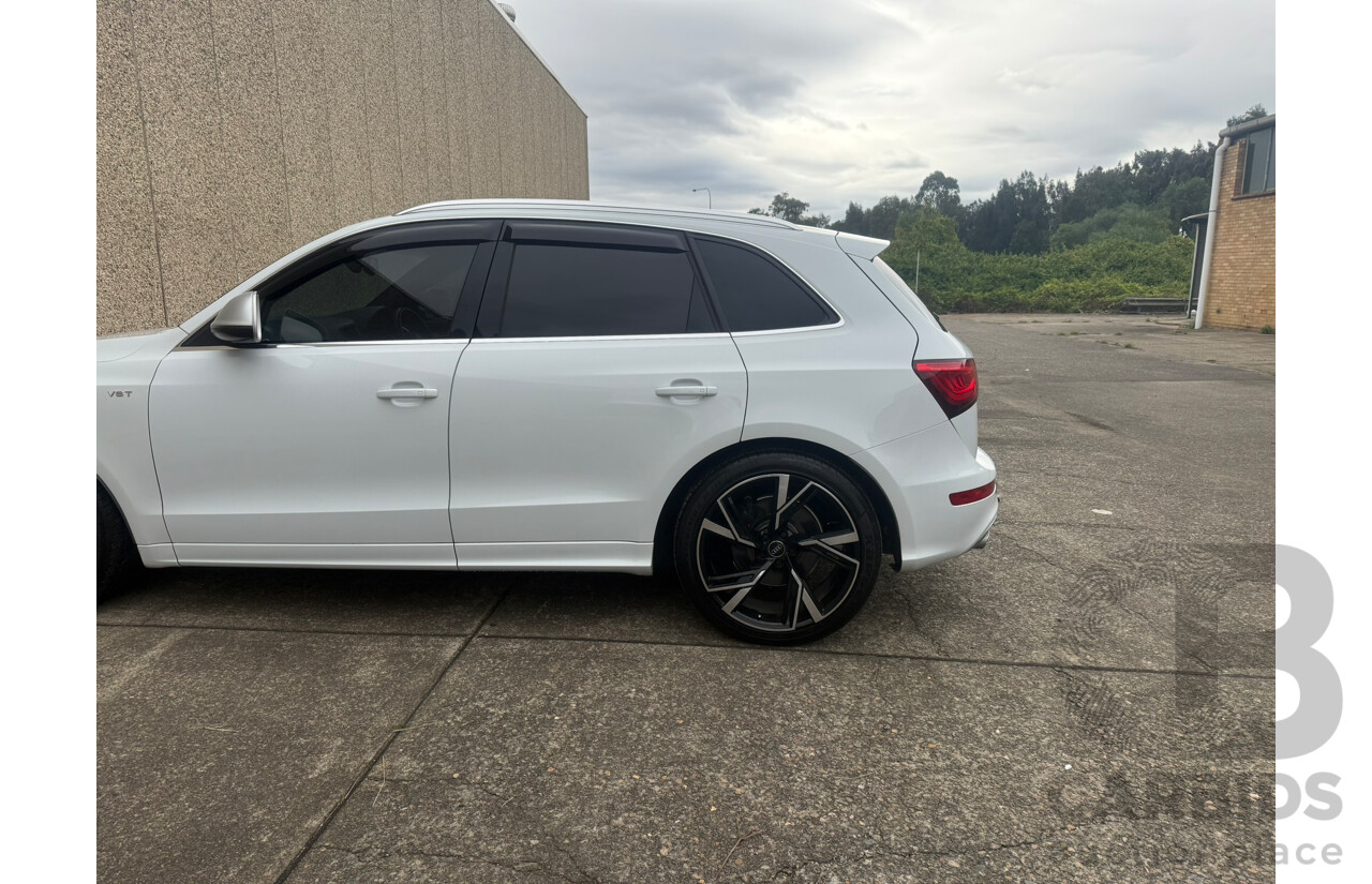 1/2014 Audi SQ5 3.0 TDI Quattro (AWD) 8R 5d Wagon White Twin Turbo Diesel 3.0L