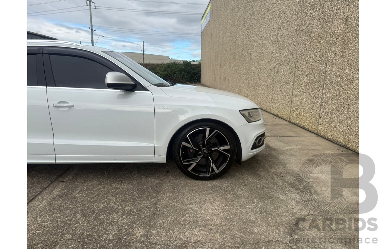 1/2014 Audi SQ5 3.0 TDI Quattro (AWD) 8R 5d Wagon White Twin Turbo Diesel 3.0L