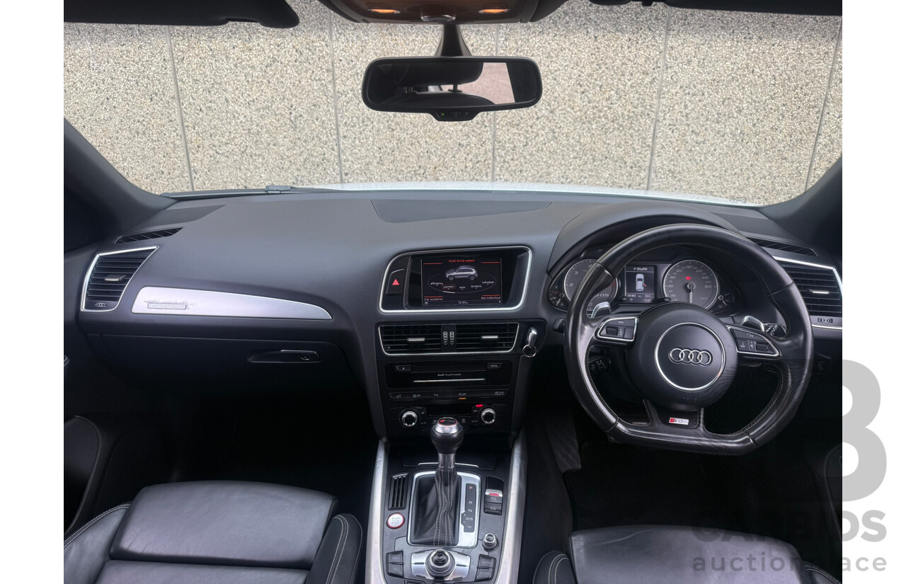 1/2014 Audi SQ5 3.0 TDI Quattro (AWD) 8R 5d Wagon White Twin Turbo Diesel 3.0L