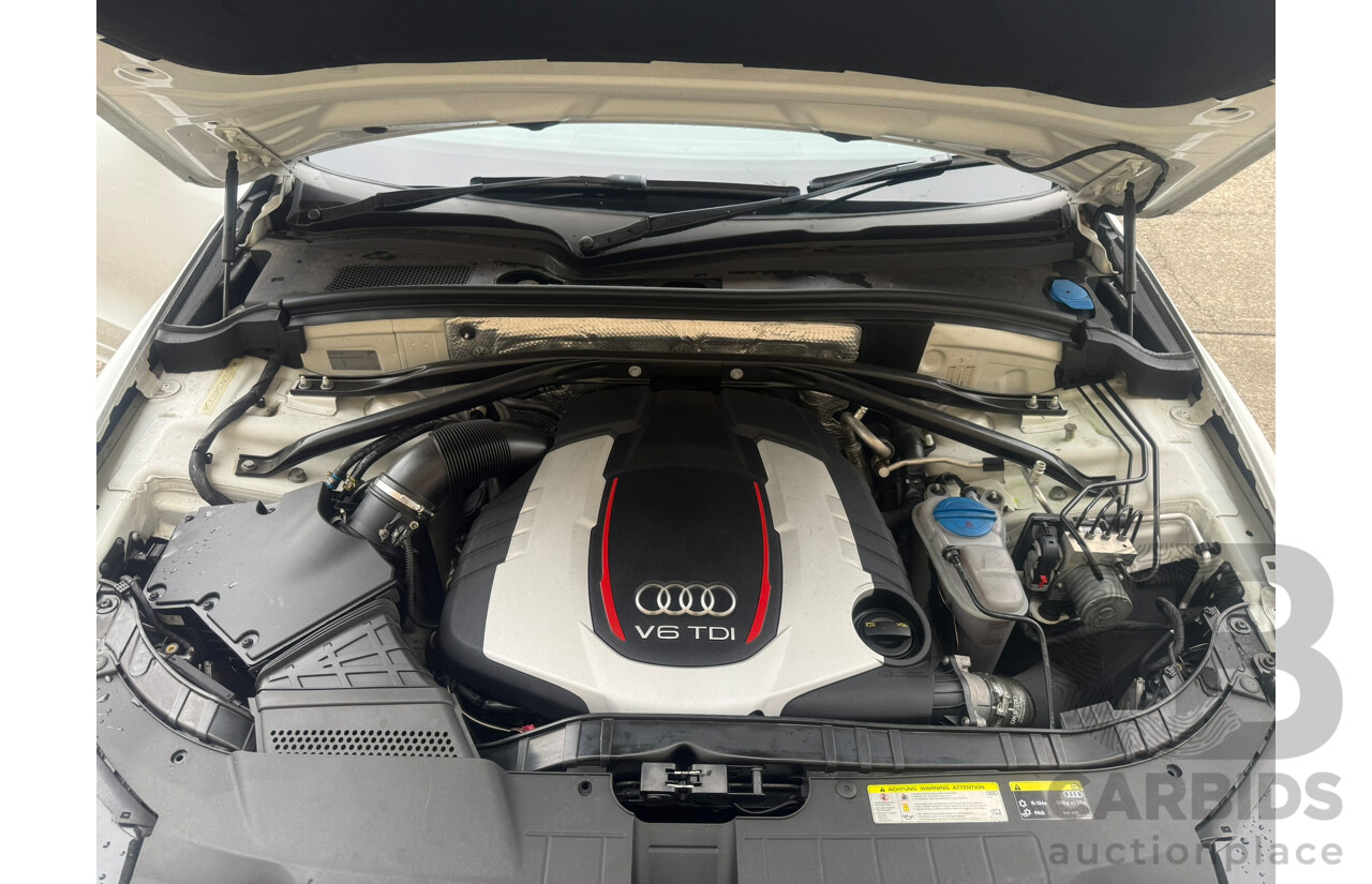 1/2014 Audi SQ5 3.0 TDI Quattro (AWD) 8R 5d Wagon White Twin Turbo Diesel 3.0L