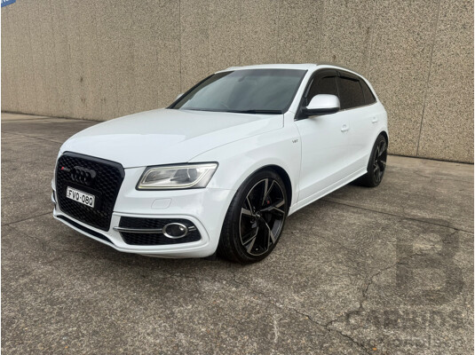 1/2014 Audi SQ5 3.0 TDI Quattro (AWD) 8R 5d Wagon White Twin Turbo Diesel 3.0L