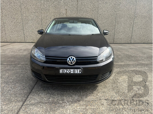 8/2011 Volkswagen Golf 77 TSI 1K MY11 5d Hatchback Black Turbo Diesel 1.2L