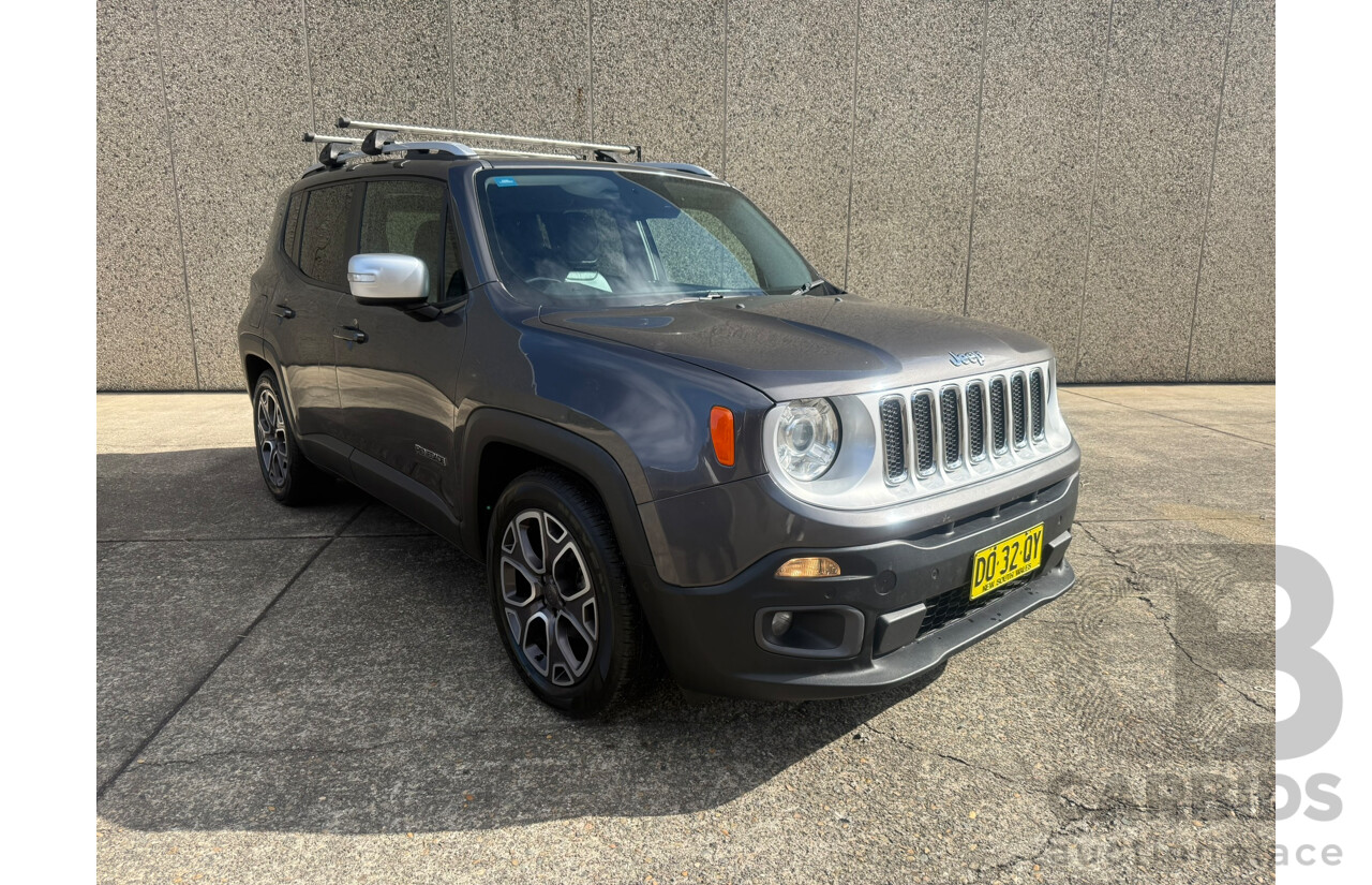 01/2016 Jeep Renegade Limited BU 4d Wagon Grey Turbo 1.4L