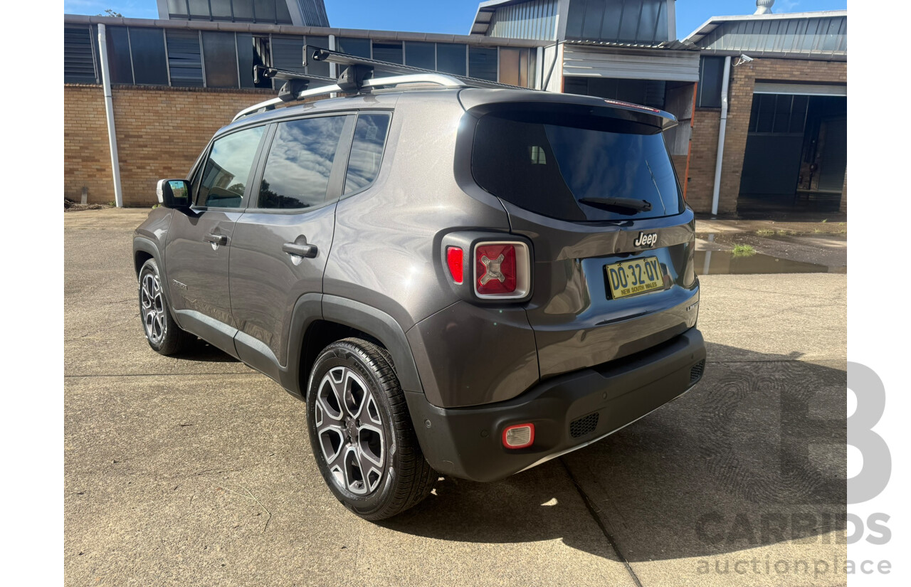 01/2016 Jeep Renegade Limited BU 4d Wagon Grey Turbo 1.4L