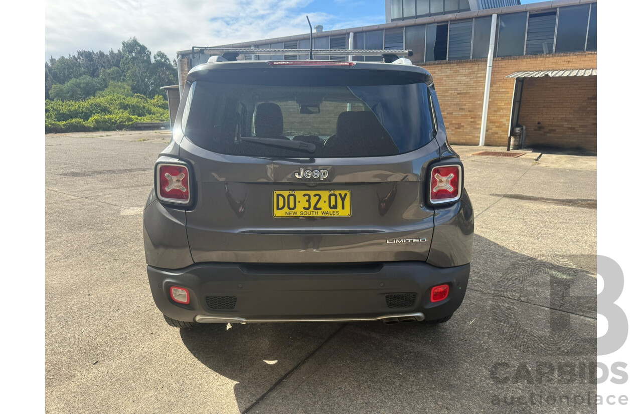 01/2016 Jeep Renegade Limited BU 4d Wagon Grey Turbo 1.4L