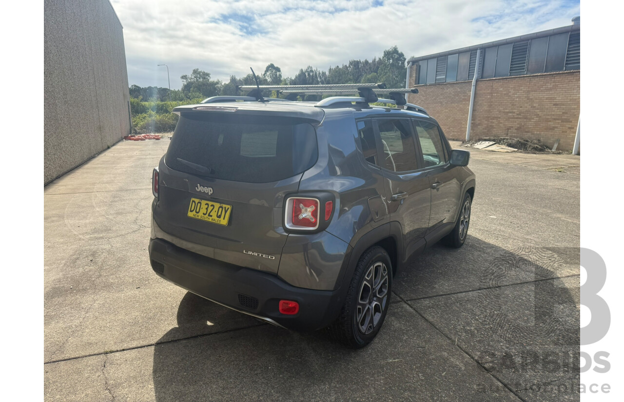 01/2016 Jeep Renegade Limited BU 4d Wagon Grey Turbo 1.4L