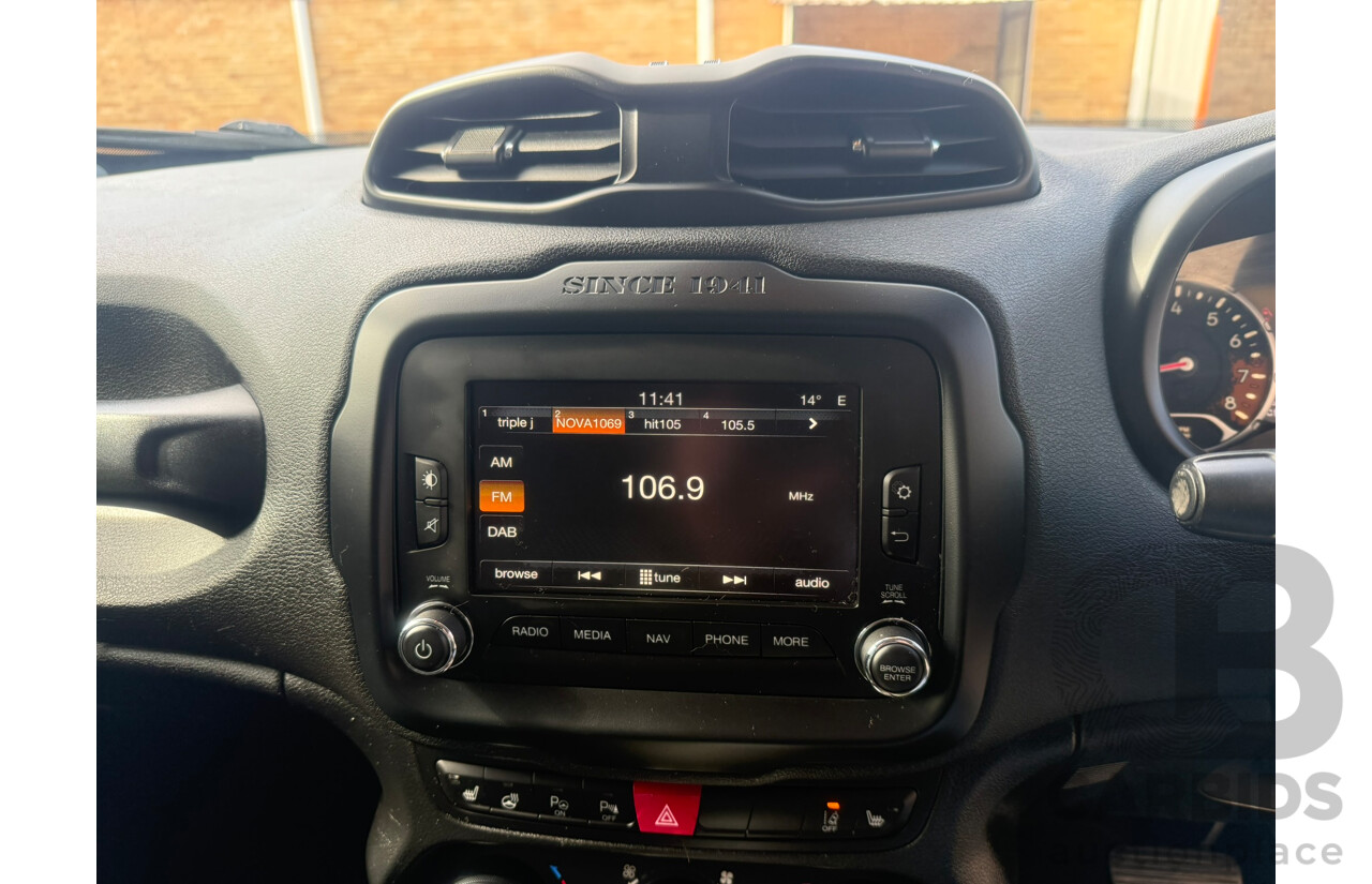 01/2016 Jeep Renegade Limited BU 4d Wagon Grey Turbo 1.4L