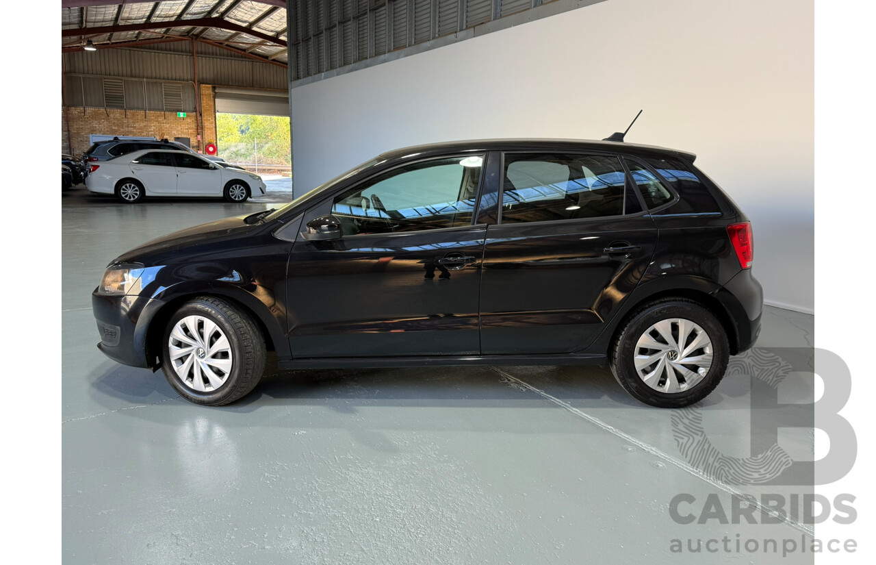 09/2012 Volkswagen Polo 77 TSI COMFORTLINE FWD 6R MY12 5D Hatchback Black 1.2L
