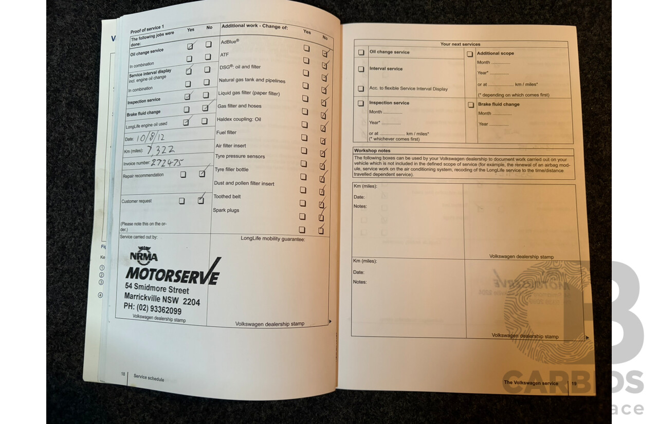 09/2012 Volkswagen Polo 77 TSI COMFORTLINE FWD 6R MY12 5D Hatchback Black 1.2L