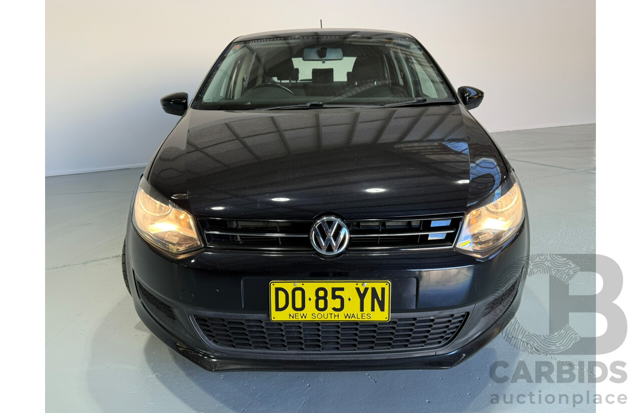 09/2012 Volkswagen Polo 77 TSI COMFORTLINE FWD 6R MY12 5D Hatchback Black 1.2L