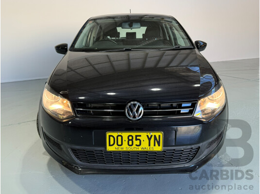 09/2012 Volkswagen Polo 77 TSI COMFORTLINE FWD 6R MY12 5D Hatchback Black 1.2L