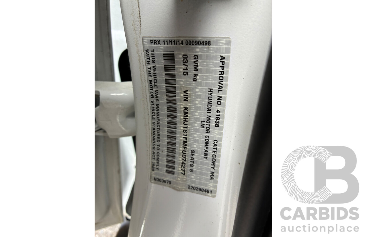 3/2015 Hyundai Ix35 Active LM Series II 4d Wagon White 2.0L