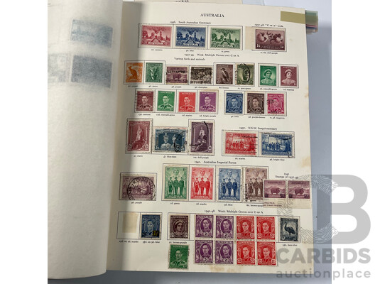 Stanley Gibbons King George VI Stamp Album, Many Sets, Mint Hinged, Overprints
