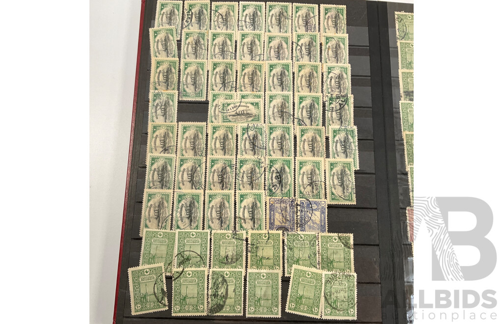 Album of Ottoman Empire and Turkey Stamps Spanning 1880's to 1960's, Overprints, Hand Cancels, Part Sets
