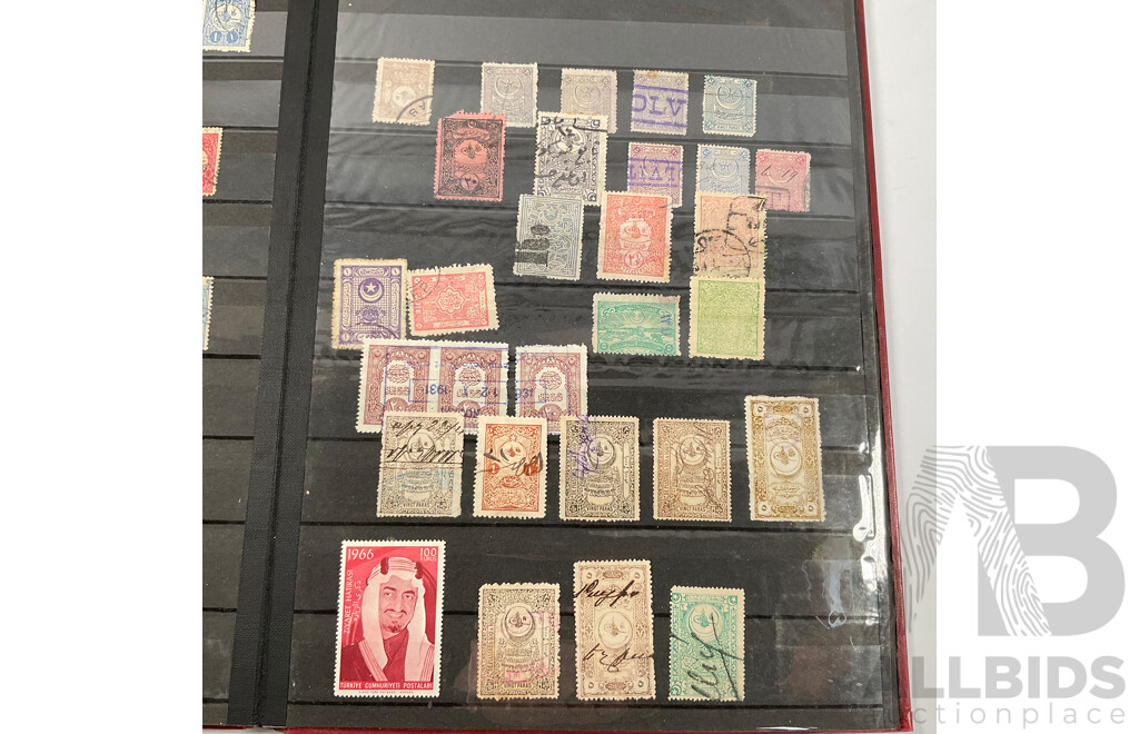 Album of Ottoman Empire and Turkey Stamps Spanning 1880's to 1960's, Overprints, Hand Cancels, Part Sets