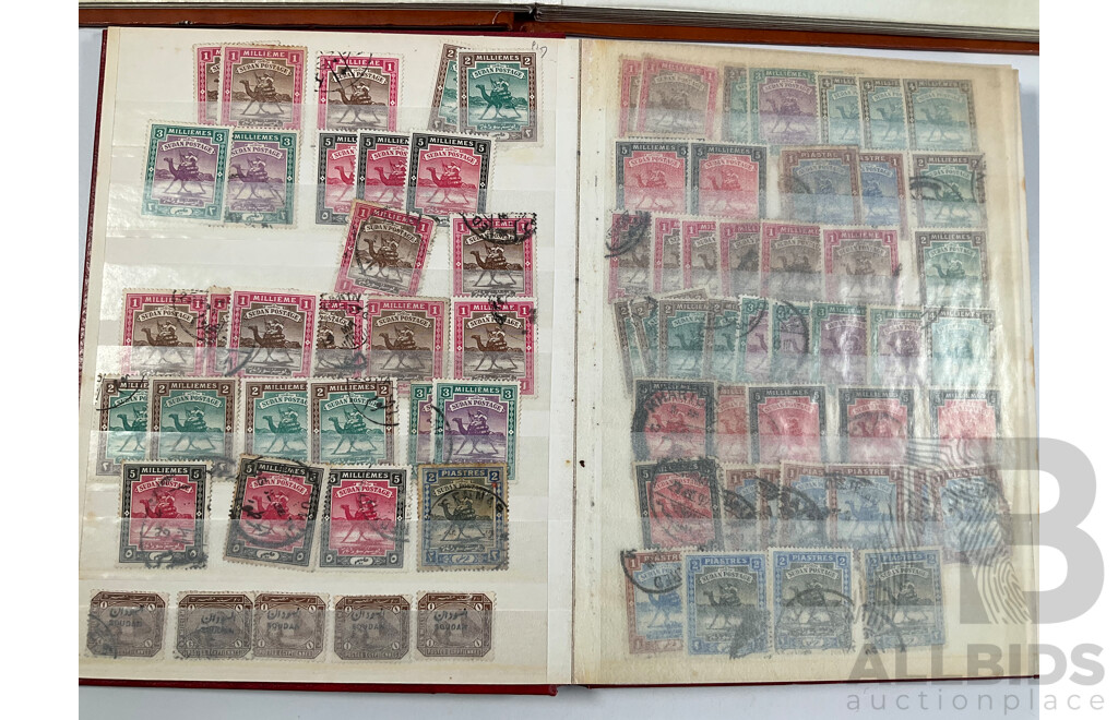 Album of Sudan, South and South West Africa Stamps Spanning 1890’s to 1960's, War Effort Series, Government, Overprints