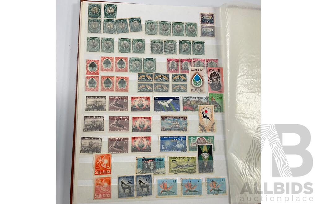 Album of Sudan, South and South West Africa Stamps Spanning 1890’s to 1960's, War Effort Series, Government, Overprints