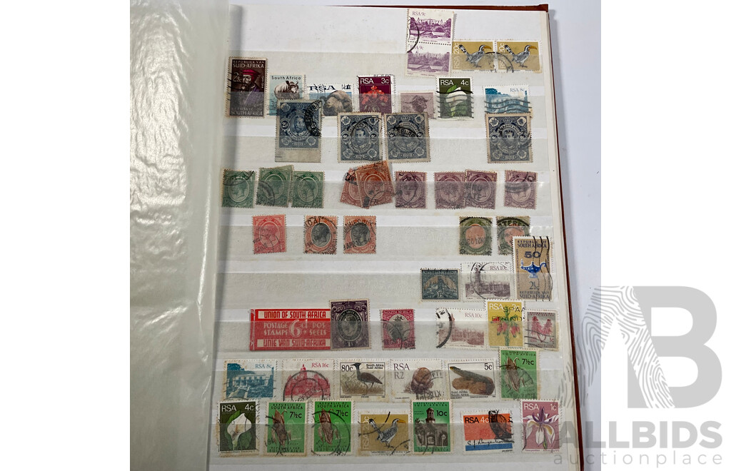 Album of Sudan, South and South West Africa Stamps Spanning 1890’s to 1960's, War Effort Series, Government, Overprints