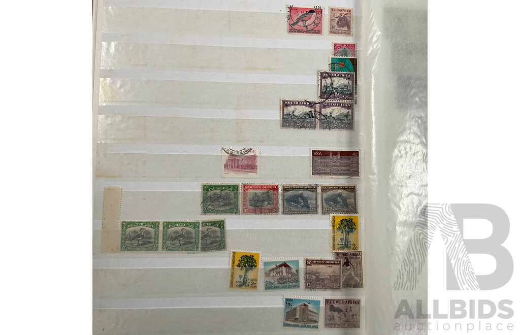 Album of Sudan, South and South West Africa Stamps Spanning 1890’s to 1960's, War Effort Series, Government, Overprints