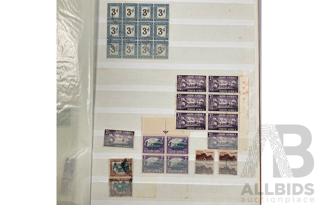 Album of Sudan, South and South West Africa Stamps Spanning 1890’s to 1960's, War Effort Series, Government, Overprints