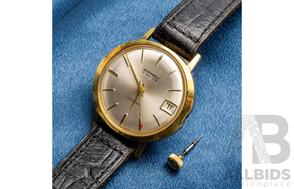 Vintage Ingersoll 17 Jewel Lever Manual Wind Watch