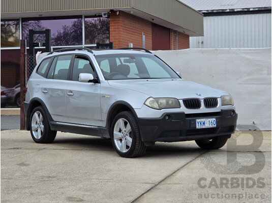 02/2005 BMW X3 3.0i E83 4d Wagon Silver 3.0L