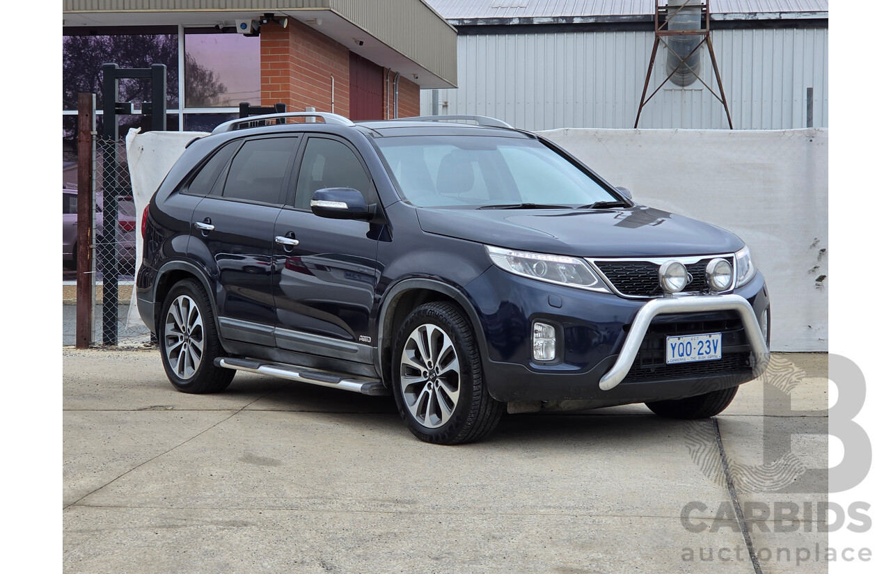 10/2012 Kia Sorento Platinum (4x4) XM MY13 4d Wagon Blue Turbo Diesel 2.2L - 7 Seats